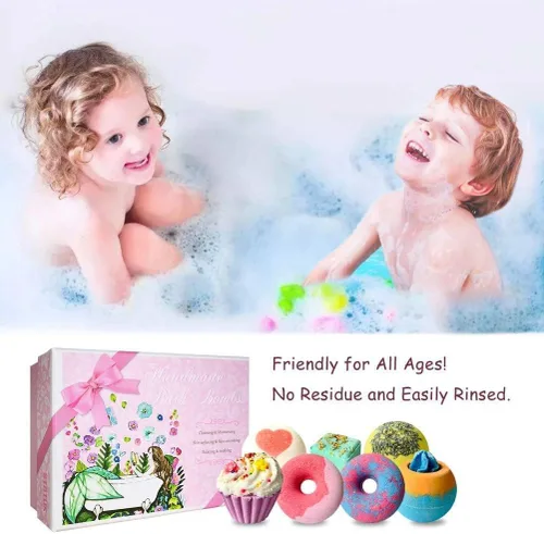 Miniatura 5 de STNTUS INNOVATIONS Bombas de baño, juego de 7 bombas de baño naturales, hechas a mano para mujeres y niños, regalos para mamá, novia, regalos