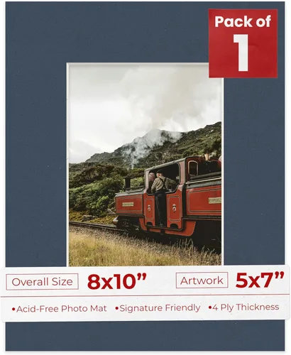 Miniatura 97 de Tapete de 5 x 7 pulgadas para marco de 8 x 10 pulgadas, tablero precortado sin ácidos, negro mate de 5 x 7 pulgadas, hecho para adaptarse a un marco
