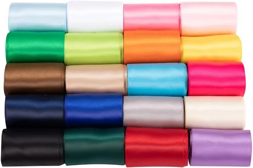 Miniatura 9 de UnionJoy Cinta de satén de doble cara de 1 pulgada para envolver regalos, manualidades, lazos para el cabello, decoración de fiesta de boda, 20