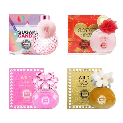 Miniatura 20 de Hybrid & Company Mujer 4 unids Belleza Rosa Cambio París Mujeres Romántico Pour Femme Perfume Natural Spray Fresco Fragancia