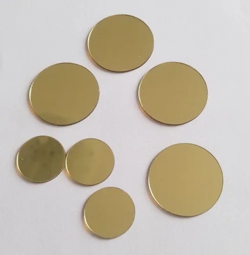 MEYA 50 calcomanías de pared para espejo de varios tamaños, mini decoración de espejo acrílico redondo extraíble, calcomanía de espejo circular