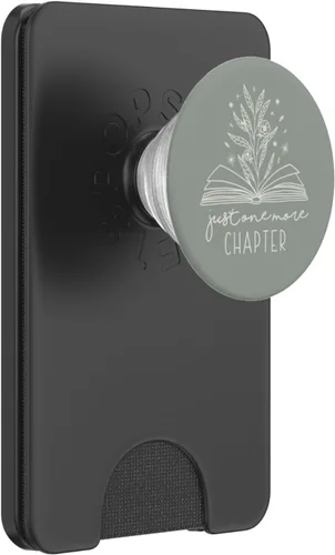 Miniatura 7 de Just One More Chapter - Amante de los libros florales (salvia polvorienta) PopSockets estándar PopGrip