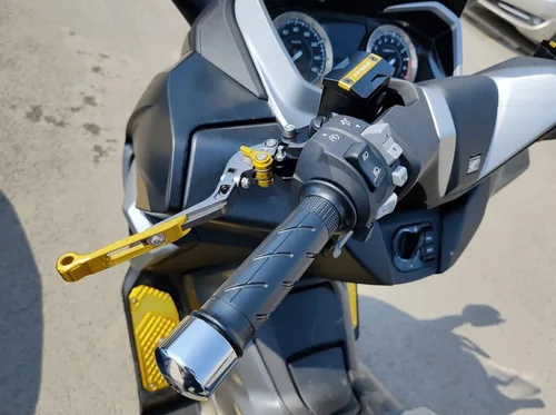 Miniatura 7 de Para Yamaha MT-07 FZ-07 FZ07 MT07 FZ 07 2014 2023 motocicleta ajustable plegable extensible embrague palancas de freno de embrague (color : 1)