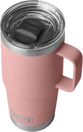 Miniatura 27 de YETI - Vaso de viaje Rambler de 20 onzas, de acero inoxidable, aislada al vacío con tapa fuerte Stronghold Blanco