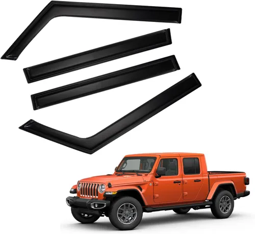 Miniatura 32 de Protectores de lluvia compatibles con modelos Trailblazer/GMC Envoy 2002-2009 para 5 pasajeros, visera de ventana lateral, deflector de viento