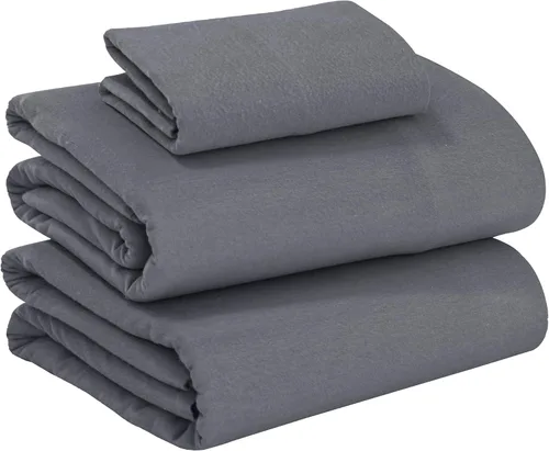 Miniatura 32 de RUVANTI Juego de sábanas de franela 100% algodón tamaño matrimonial - 4 piezas, cálidas, suaves y transpirables, con bolsillo profundo, ropa de cama