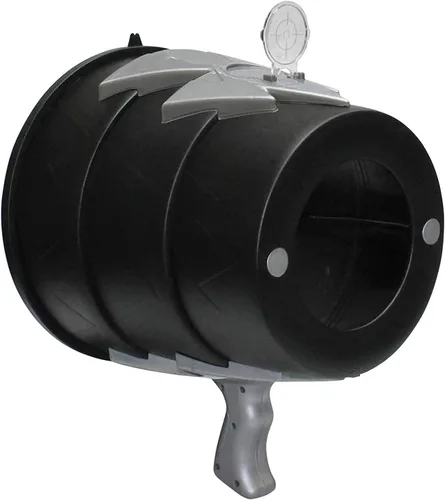 Gifts A Must AirZooka - Juguete de cañón de aire, pistola de aire divertida, lanza un potente y seguro asalto aéreo contra adultos o niños y Negro y