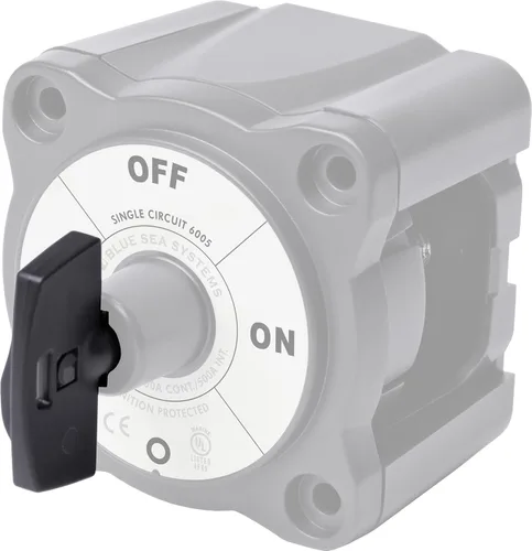 Miniatura 8 de Blue Sea Systems 6006 interruptor aislador de batería serie m ON/OFF con llave de bloqueo, rojo