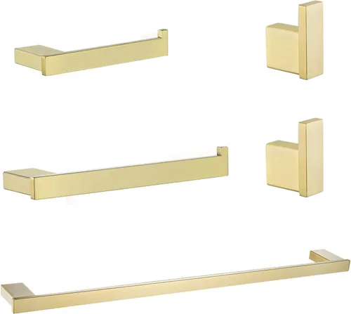 Miniatura 20 de RANDOM Toallero de mano moderno de 12 pulgadas negro mate montado en la pared SUS304 de acero inoxidable para cocina, accesorios de baño