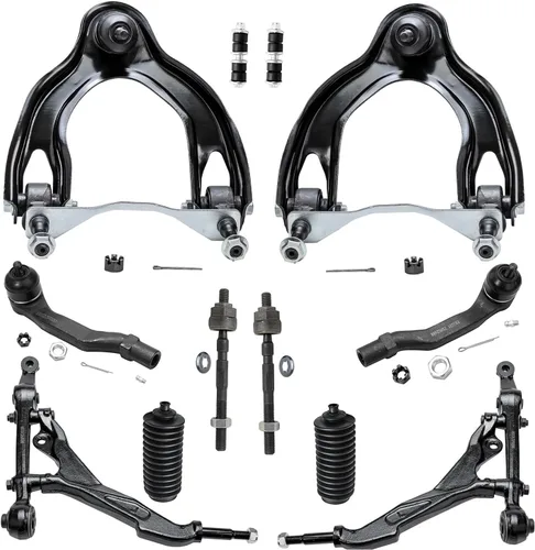 Miniatura 91 de Detroit Axle - Kit de suspensión frontal de 16 piezas para RWD Chrysler 300 Dodge Charger Challenger Magnum 6 brazos de control con rótulas 2