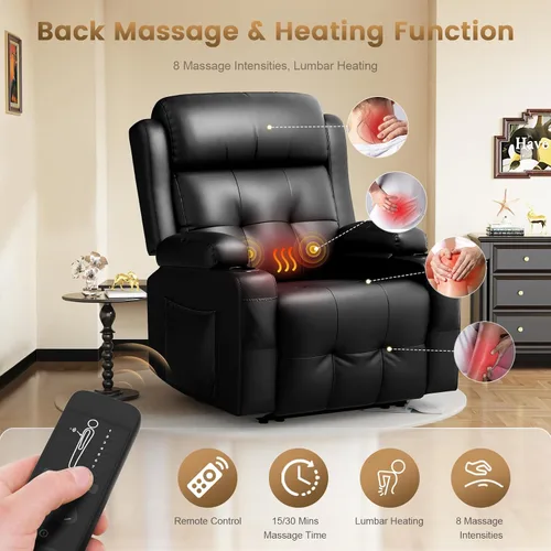 Miniatura 4 de Juego de sofá reclinable, reclinables pegados a la pared para RV con loveseat reclinable y silla individual, juego de sofá reclinable para cine