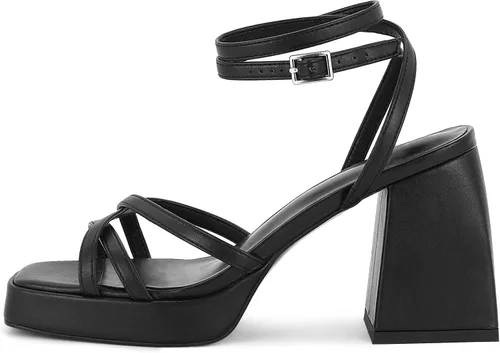 Miniatura 2 de SOVANYOU Tacones altos con tiras para mujer, vestido de moda, zapatos de boda, sandalias de tacón
