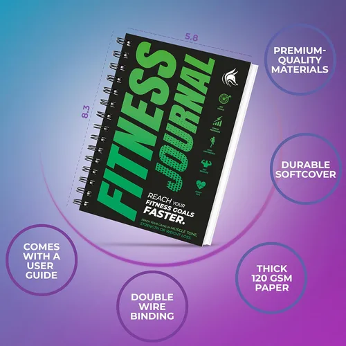 Miniatura 2 de Clever Fox Diario de fitness libro de registro de entrenamiento, planificador diario de acondicionamiento físico diario para mujeres y hombres.