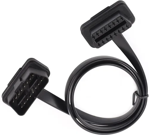 Miniatura 8 de Cable de extensión de 16 pines para automóvil, macho a hembra, adaptador de cable extensor de diagnóstico, OBD2 de 16 pines, ángulo