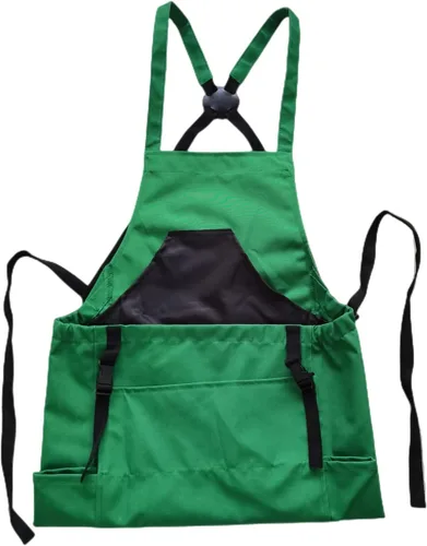 Miniatura 10 de Taoke Delantal de jardinería Oxford impermeable con bolsillos, con correa ajustable y bolsillo para cosecha, regalo para mujeres/hombres Rosa Rojo