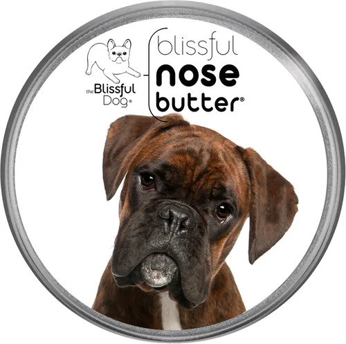 The Blissful Dog Brindle Boxer Mantequilla para Nariz, Bálsamo Versátil para Nariz de Perro para Nariz Seca, Hidratante de Nariz Hecho a Mano,