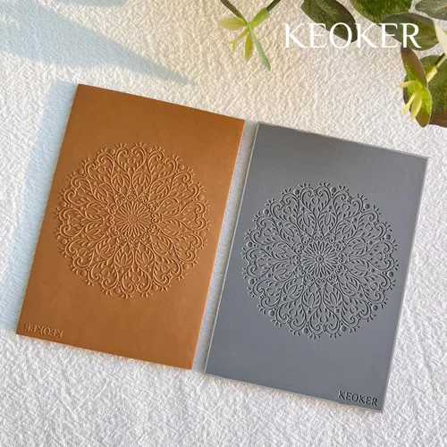 Miniatura 2 de KEOKER Juego de sábanas con textura de arcilla polimérica, moldes de aretes de arcilla para aretes, funciona con cortador de arcilla polimérica Boho1