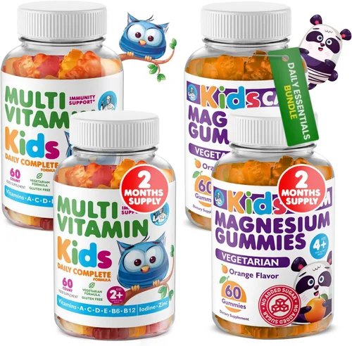 Miniatura 13 de DR. MORITZ Gomitas de magnesio para niños (60 unidades, 2 envases) y Gomitas multivitamínicas para niños (60 unidades, 2 envases) Paquete