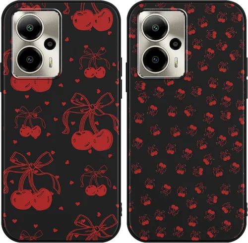 Miniatura 23 de Paquete de 2 Fundas de Teléfono con Lazo Rosa para Gabb Phone 4 6.1", Fundas con Patrón de Flores Florales con Lazo de Cinta Kawaii Lindo de Dibujos