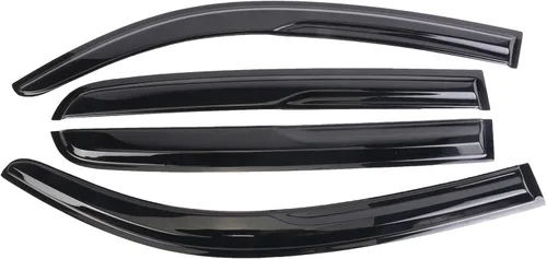 Miniatura 2 de Juego de 4 viseras adhesivas para ventana, deflectores, protectores contra la lluvia, compatible con Toyota Sienna 94153 2004-2009