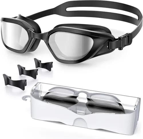 Miniatura 16 de Gafas de Natación, Gafas de Natación Unisex para Adultos Anti Niebla Anti UV Sin Fugas Visión Amplia para Hombres Mujeres Jóvenes