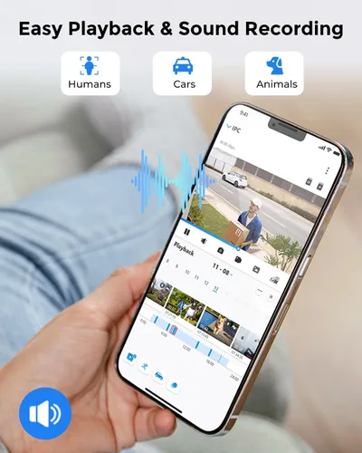 Miniatura 10 de REOLINK Cámara de seguridad WiFi para exteriores enchufable, cámara Wi-Fi con cable de doble banda HD de 5 MP para seguridad del hogar, 2.4/5 Ghz