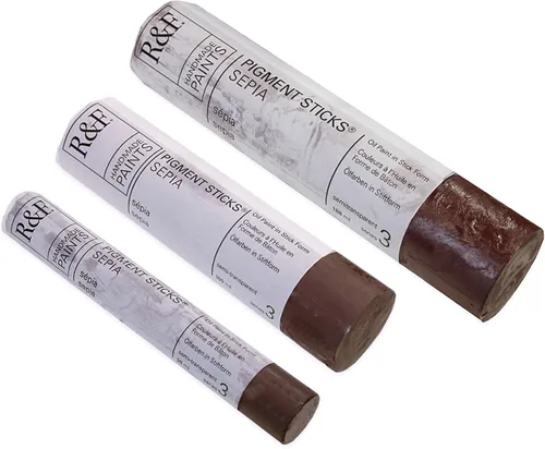 Miniatura 134 de Pinturas R&F Hechas a Mano - Palo de Pigmento al Óleo Profesional, Gris Neutro Medio, 188 ml