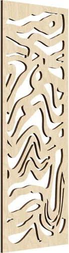 Miniatura 65 de 9 3/8"W x 24 3/8"H x 1/4"T Northfield Decorativos Paneles de Pared de Madera Calado, Abedul