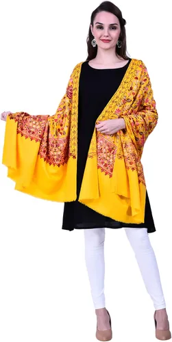 Miniatura 5 de SWI WITH LABEL Chal de cachemira para mujer, bordado Aari (talla 40 x 80 pulgadas)