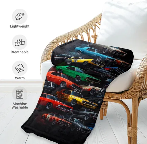Miniatura 5 de Jekeno Manta de regalo de automóvil para hombre, hijo, hermano, cumpleaños, San Valentín, Navidad, suave y acogedora felpa para niños, adolescentes