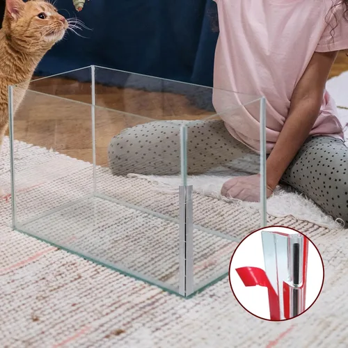 Miniatura 4 de Juego de 2 bisagras acrílicas de 11.811 in, bisagra de piano continua de 12 pulgadas, bisagra acrílica de 12 pulgadas para plexiglás acuario, tapa