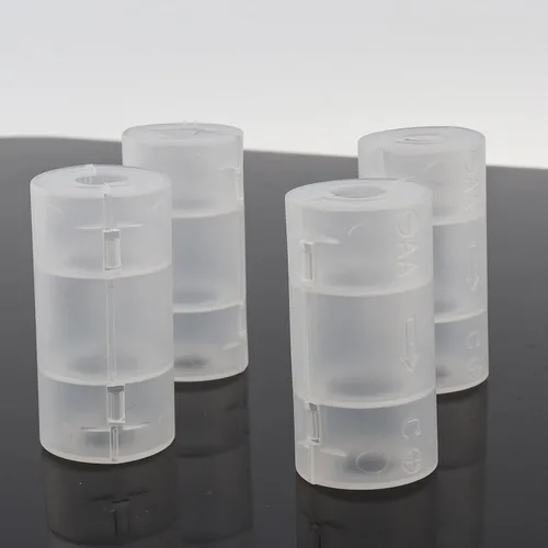Miniatura 4 de Convertidor de batería de tamaño AA a C, cajas de batería de la caja del soporte del adaptador de batería de 4pcs