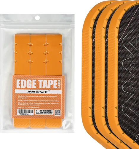 Miniatura 63 de PICKLETECH Cinta de protección de pala de pickleball – Protector de borde de cabeza de paleta – Cinta de protección de borde de raqueta ajuste
