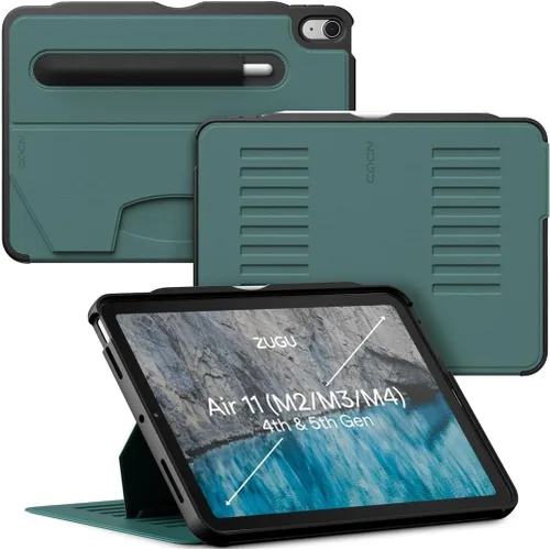 Miniatura 14 de ZUGU CASE Para iPad Air 11 M4 2026/M3 2025/M2 2024 iPad Air 4 y 5 de 10.9 pulgadas (2020/2022) – Protector ultrafino, soporte magnético, cubierta