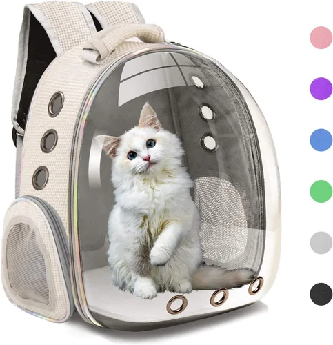 Miniatura 11 de Henkelion - Mochila con cápsula espacial para transportar gatos, perros pequeños o mascotas; adecuada para senderismo, portamascotas aprobado por
