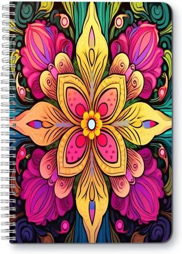 Miniatura 28 de Cuaderno de espiral, doble alambre en espiral, diario de composición escolar, suministros para la escuela y la oficina, 100 páginas, 5.71 x 8.26