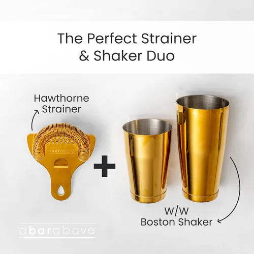 Miniatura 5 de A Bar Above Boston - Juego de cocteleras profesionales de acero inoxidable con peso y sin peso de 18 onzas para camareros, coctelera de barra