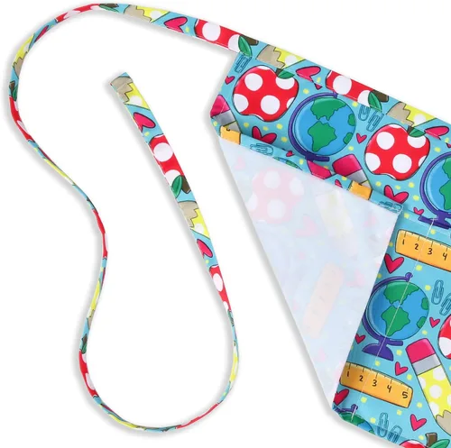 Miniatura 5 de Plum Hill Bonito delantal para profesores con bolsillos, delantal de cintura para profesora para mujeres, delantal escolar para profesores