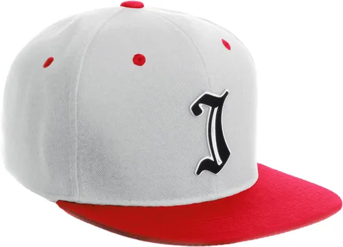 Miniatura 1472 de Daxton Gorra clásica con visera de billete plano con letras del alfabeto inglés antiguo de la A a la Z