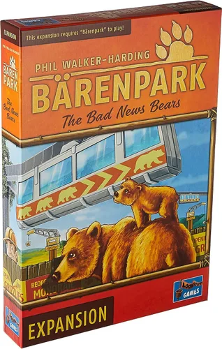 Barenpark Bad News Bears - Expansión del juego de mesa | Juego de estrategia | Divertido juego de rompecabezas con temática de animales de zoológico