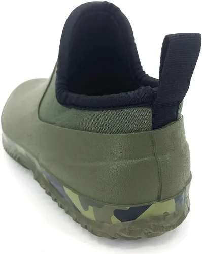 Miniatura 27 de SYLPHID Zapatos de jardín para hombre, zapatos de lluvia impermeables de neopreno para campamento, cuidado del césped, jardinería y trabajo