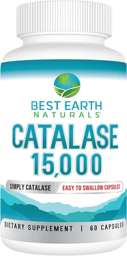 Miniatura 10 de Best Earth Naturals Catalase Formula Starter Set con 60 Cápsulas de Catalase 10,000 Champú 8 onzas y acondicionador 8 onzas