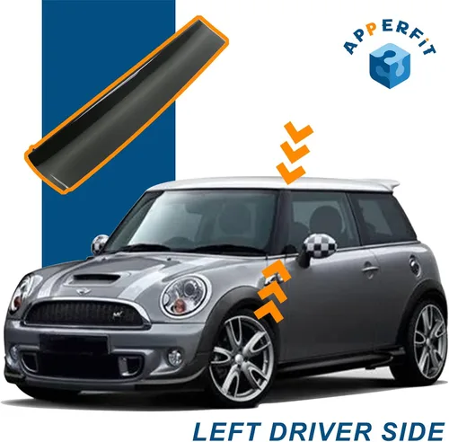 Miniatura 2 de APPERFiT Moldura de Poste de Parabrisas Cubierta de Pilar A Compatible con Mini Cooper R55 R56 R57 2007-2015 Moldura Lateral Reemplaza 51137272583