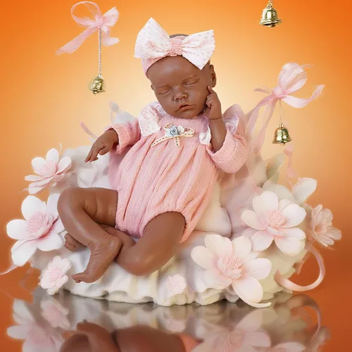 Miniatura 11 de Muñecas de Bebé de Silicona Completa, 16.65 pulgadas Muñeca de Bebé Recién Nacido de Silicona Realista, Sin Vinilo 1:1 Muñecas Reborn Durmientes que