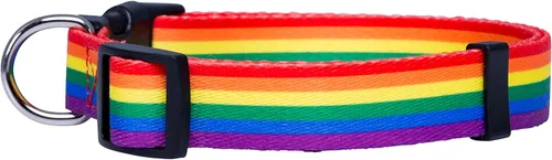 Miniatura 2 de Native Pup Collar de perro con bandera de arco iris, artículos de orgullo gay para desfile, banderas LGBTQ igualdad para mascotas, regalo