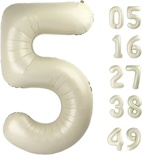 Miniatura 104 de Globo de cumpleaños número 4 dorado de 40 pulgadas, globos gigantes del número cuatro 14 24 34 40 44 2024, globos grandes de lámina de mylar para Oro