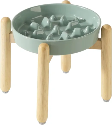 Miniatura 48 de Havniva Tazón de cerámica de 0.9 tazas para perros de alimentación lenta para perros pequeños, alimentador lento para mascotas de 6.1 pulgadas, 1 x