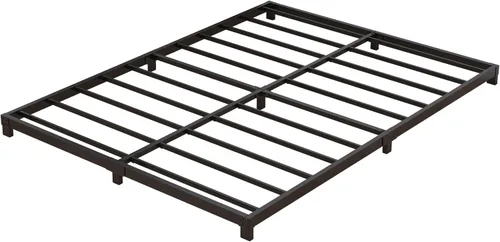 Miniatura 8 de Nailsong Base de Cama de 4 Pulgadas Tamaño Completo de Bajo Perfil, Base de Cama de Metal Tamaño Completo sin Necesidad de Somier, Metal Resistente