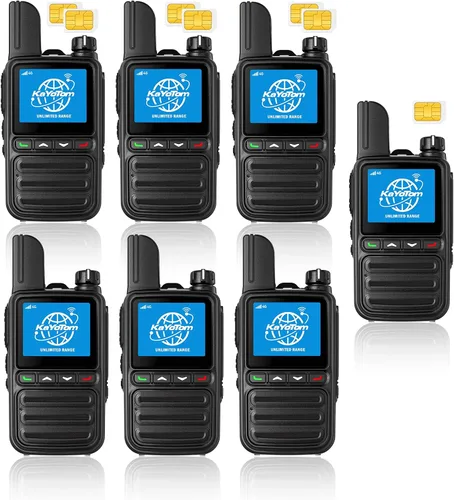 Miniatura 10 de KAYOTOM Radios bidireccionales de alcance ilimitado gratuito de por vida, comunicación global rápida PTT Pulsar para hablar y escuchar a través