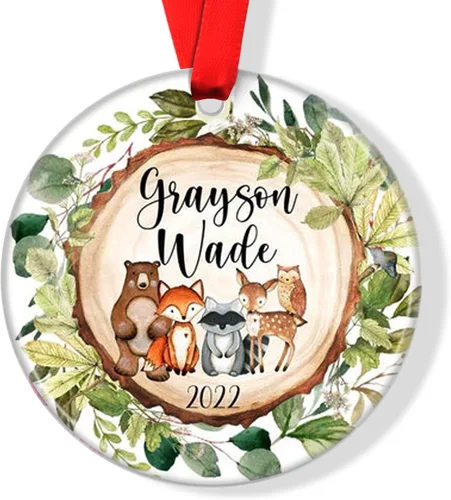 Miniatura 26 de Mountains Baby - Adorno de Navidad para bebé, adorno de Navidad personalizado para bebé, adorno de aventura espera para bebé, adorno navideño
